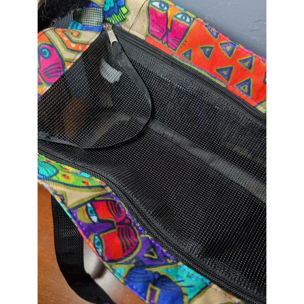 Laurel Burch Colorful Cat Art Mesh Pet Carrier Bag New With Tags